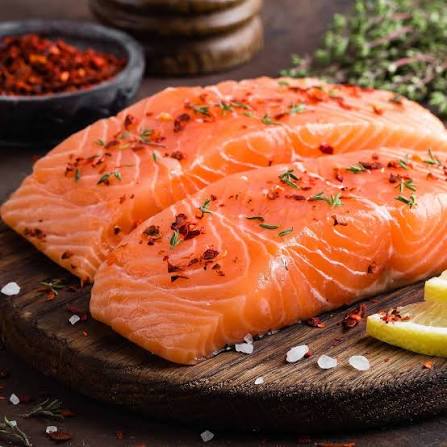 Fresh salmon fish